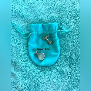 TIFFANY & CO. ROUND CUFFLINKS